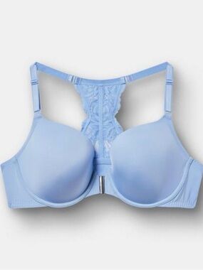 torrid Light Blue Lace Racerback Molded Bra